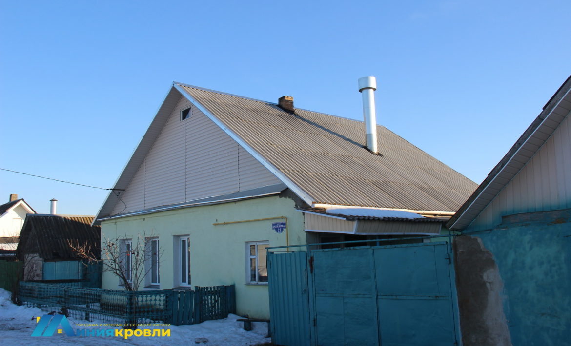 Монтаж кровли из шифера